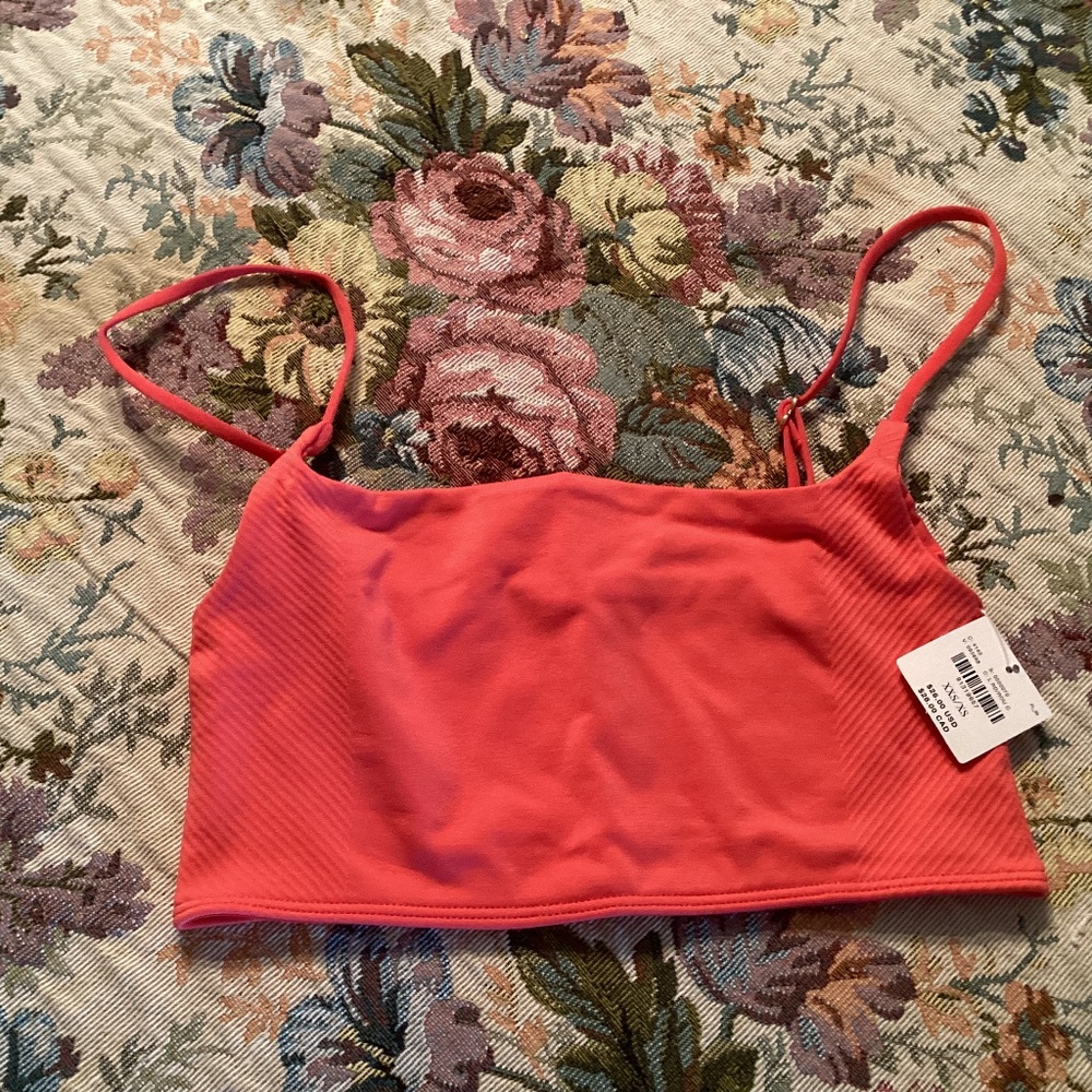 NWT Anthropologie Bralette Red Rouge (Coral) Size XXS/XS